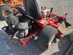 Country Clipper Mid Mount Mower, 60” deck, Kawasaki 25Hp Gas Engine, Pilot Control, Tires in Good Condition, 385 hours,