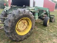 John Deere 2630 Diesel Tractor And 146 Loader, 540 PTO, Dual Remotes, Firestone 16.9-28 Rear Tires, 4 Rib Front Tires F 2, Power Adjust Rear Wheels, No Welds Or Cracks On Loader Frame, Bucket Has Been Welded, Engine Was Rebuilt 500 Hrs Ago, New Oil Cooler, Brakes Work, Strong Clutch, Loader Cylinders Are Leaking, Good Sheet Metal. Selling For A Retiring Farmer.