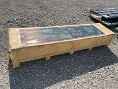 Unused LandHonor 11’ x 19’ All Steel Carport With 10’ Open Sidewalls, 30Ga Roof Panels, 19Ga Square Steel, Color Charcoal Grey, Model LHR-CP1119