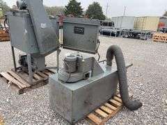 Viking Corp. Parts Cleaner For Heads and BLocksTumbler, Dust Collector, Blaster, Dayton Electric Motor 230 volts, 38 amps, 7.5 Hp, Model 6K884C,