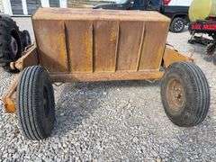 Eversman Earthmover 2 1/2 yd Scraper, Good Cutting Edge, Tires hold Air, Hydraulic Hoses are Cracked, Cylinder on left side shows small leak,