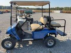 1993 E-Z-Go Gas Golf Cart, New Meter put In Last Year shows 10 Hrs, New Switch, Play with Key to Start Sometimes, Does Run, Good Looking Cart, Tires in Good Condition, Aluminum Wheels, No Tears or Rips in Vinyl, Windshield and Canopy Roof, Will Quit Running After It Warms Up. Buy It That Way.