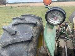 John Deere 2630 Diesel Tractor And 146 Loader, 540 PTO, Dual Remotes, Firestone 16.9-28 Rear Tires, 4 Rib Front Tires F 2, Power Adjust Rear Wheels, No Welds Or Cracks On Loader Frame, Bucket Has Been Welded, Engine Was Rebuilt 500 Hrs Ago, New Oil Cooler, Brakes Work, Strong Clutch, Loader Cylinders Are Leaking, Good Sheet Metal. Selling For A Retiring Farmer.