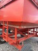 Gravity Wagon, Repainted Orange, 6 Hole Hub, Good Tires, Wooden Side Boards