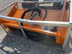 Unused Wuxi Wolverine Skid Steer Drum Mulcher 73” Wide, Model DUM-26-73W, High Flow