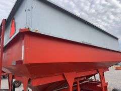 300 Bushel Gravity Wagon, Lights, 12.5 L 16 Flotation Tires, Extending Tongue, Galvanized Side Boards, Repainted Orange, 8 Hole Hubs, Rocking Bolster On Front, Nice Wagon