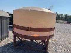 Funnel Bottom Plastic Tank LST 1650, Sits in Steel Frame,
