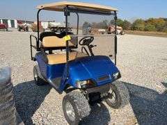 1993 E-Z-Go Gas Golf Cart, New Meter put In Last Year shows 10 Hrs, New Switch, Play with Key to Start Sometimes, Does Run, Good Looking Cart, Tires in Good Condition, Aluminum Wheels, No Tears or Rips in Vinyl, Windshield and Canopy Roof, Will Quit Running After It Warms Up. Buy It That Way.
