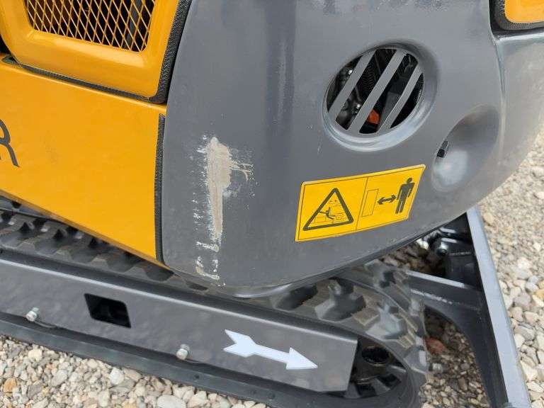 Unused AGT QK18R Mini Excavator, RATO, 15 HP Gas Engine, Pilot Control System, 16” Bucket, 3 Replaceable Teeth, Auxiliary Hydraulics On Boom, Light On Boom, 7” Rubber Tracks, Canopy, 38.5” Dozer Blade, Rear Door For Easy Access to Engine, Hydraulic Thumb, Paint Scrape on Left Side,