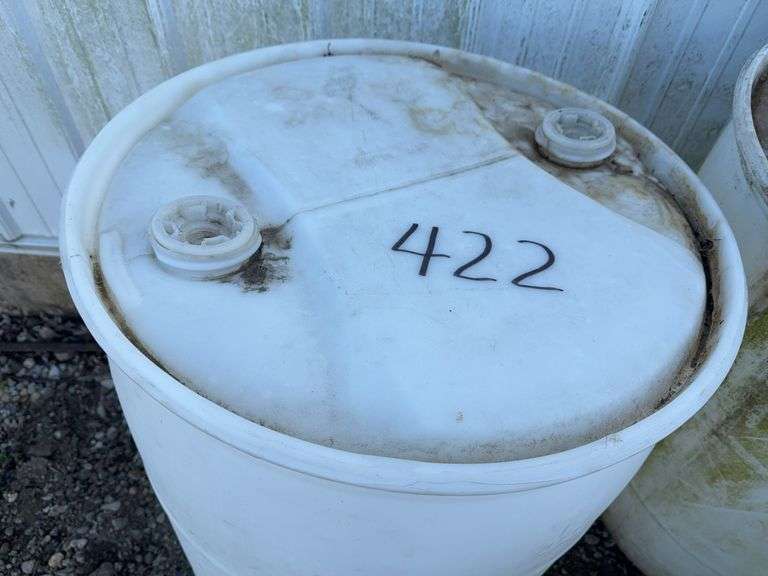 (3) 55 Gallon Plastic Barrels