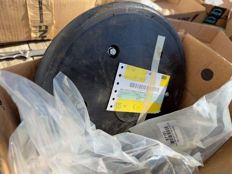 Kinze Press Wheels (6) And (3) Unused Bearing Kits, Drive Sprockets, Graphite And More