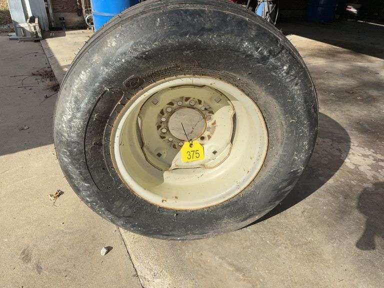 Unused 12.5 L-15 Implement Tire And Rim (6 Hole) 10 Ply