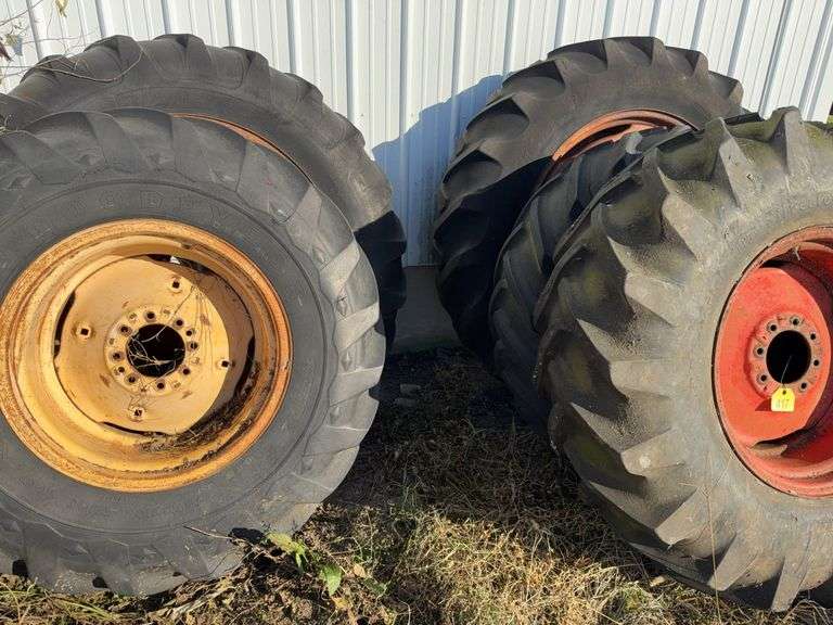 Used 16.9-38 , 15-26 , 16.9-26 Used Tire And Rims. Poor Condition