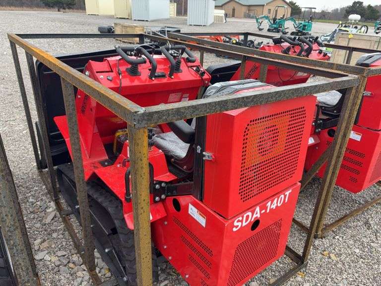 Unused AGT Industrial Crawler Loader, Model SDA-140T, 15 Hp Gas Engine, Quick Tach Material Bucket (43”) , Canopy needs to be Installed, Headlights, Hydraulic Hookups,