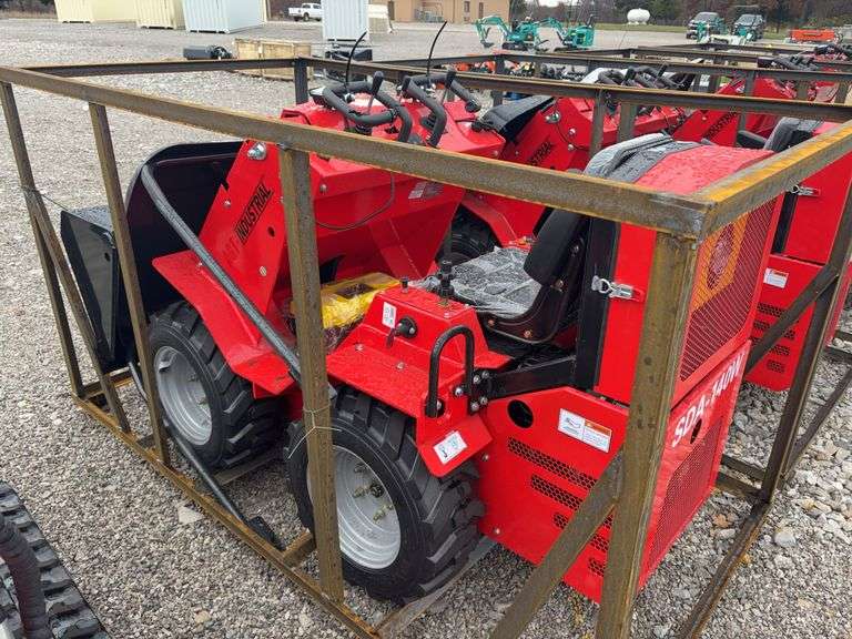 Unused AGT Industrial Wheel Loader, Model SDA-140W, 15 Hp Gas Engine, Quick Tach Material Bucket (43”)  Canopy Needs to Bolted on, Headlights, Hydraulic Hookups,