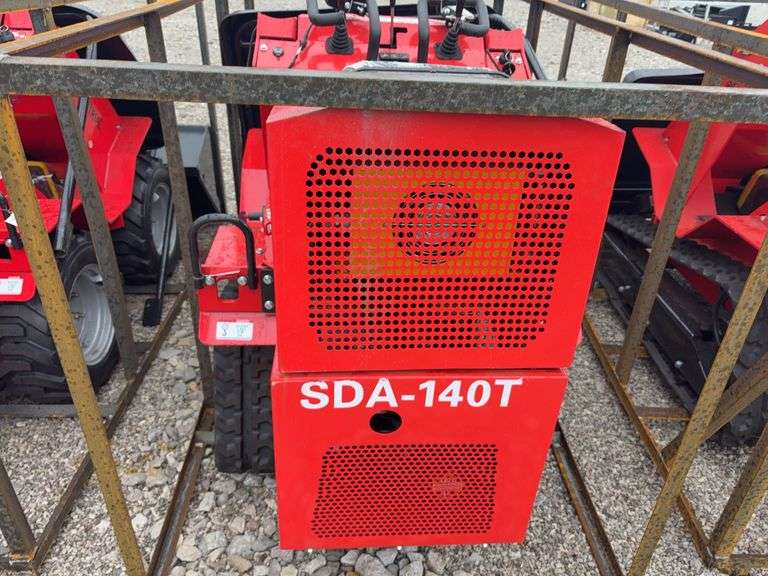 Unused AGT Industrial Crawler Loader, Model SDA-140T, 15 Hp Gas Engine, Quick Tach Material Bucket (43”) , Canopy needs to be Installed, Headlights, Hydraulic Hookups,