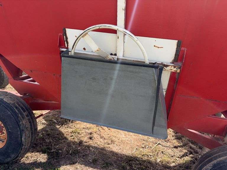 E-Z Trail Grain Wagon Model 3400, Hopper Door Does Operate, Tires Hold Air, 20% Tread Left, 300 Bushel, Rust on Front of Bed, Back of Bed has Dents,