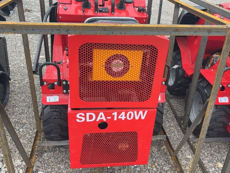 Unused AGT Industrial Wheel Loader, Model SDA-140W, 15 Hp Gas Engine, Quick Tach Material Bucket (43”)  Canopy Needs to Bolted on, Headlights, Hydraulic Hookups,