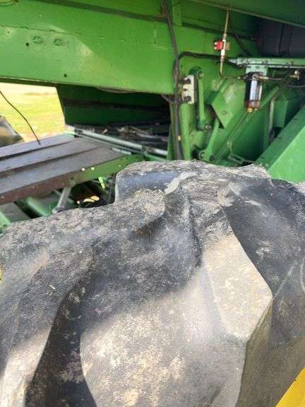 John Deere 9500 4 Wheel Drive Combine, Formerly Owned By Gary Sohn, This Combine Has Always Been At A Good Home, 2371 Separator Hours, 1996 Model , 3349 Engine Hours, New Batteries 2025, 30.5L 32 Drive Tires, 8.4-26 Rear Tires,Clean Interior,  PIN H09500X667667, New Liner In Bottom Of The Hopper 2021,Bigger Motor Per Owner, Been Service Bi Annually By Reichmann In Breese, Fully Field Ready Machine