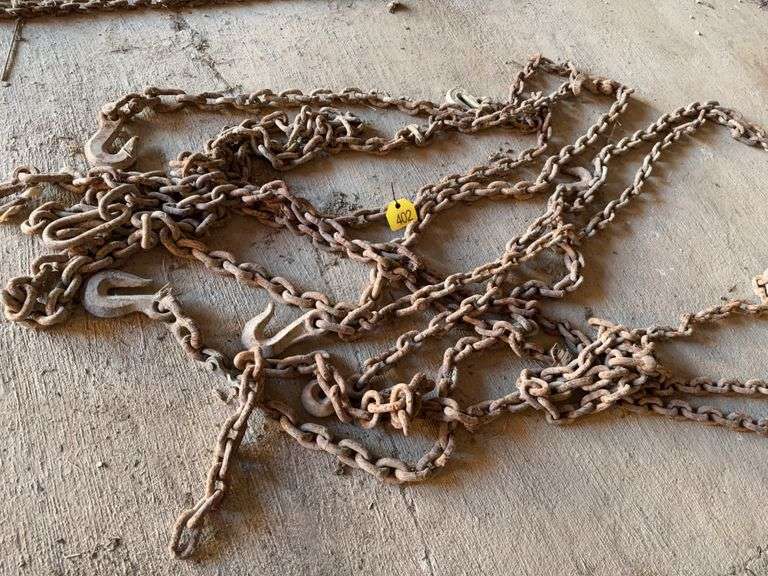 Various Log Chains 1/2” Link, 10-20’ Long