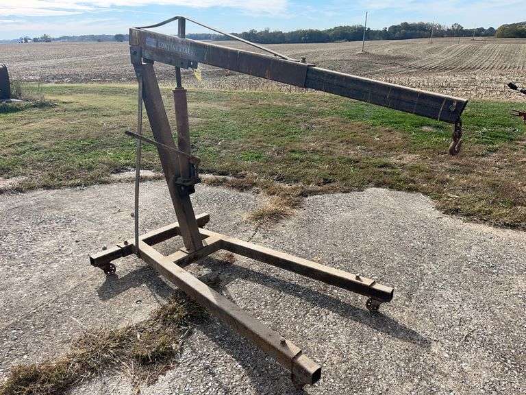 3-Ton Long Ram Jack/Engine Hoist, Steel Wheels Expandable Legs and Ram, Works As It Should