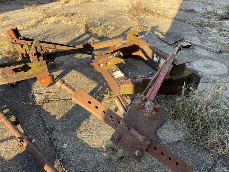 Shop Built 3 Point Carriers, (2) Sections Of Drag Harrow, And More Scrap Iron