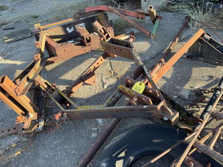 Shop Built 3 Point Carriers, (2) Sections Of Drag Harrow, And More Scrap Iron