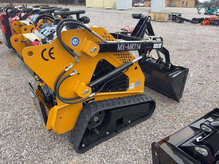 Unused AGT MX-MRT14, Compact Track Loader, 15HP, Gasoline Engine, 7” Wide Rubber Tracks, Quick Attach, 31” wide Bucket, Headlights, Hydraulic Hookups on Boom,