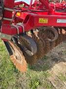 Sunflower 6630 Vertical Tillage Disc, 27’ Wide, Single Rolling Basket, 22” Front Blades, 24” Rear Blades, S/N. AGCS66300DZVRT344X27