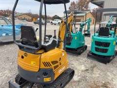 Unused AGT QK20R Mini Excavator, 23hp,16.8kw, Gas Engine with EPA, 17” Bucket With 3 Replaceable Teeth, 43” Blade,, 7” rubber tracks, Bent Right Side LowerPanel,