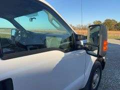 (TITLE) 2013 F-250 Super Duty XL Ford Pick Up, 2 WD, Matching Firestone 245/75R17 Tires (40%) AC Blows Cold,All Electronic Controls Work, Windows , Mirrors, Cruise Control, Etc. Vinyl Seats And Floor Mat,  No Tears, 8’ Bed,  Utility Rack, Working Tommy Gate, Reese Hitch W/ Trailer Electric Receptacle,  6.2 Liter V 8 Gas Engine,Fleet Maintained, Rust Free  W/ Minor Dings For A 12 Year Old Truck.