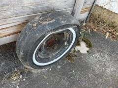 Homemade 2 Wheel Trailer, Tires are Worn and Flat, Drawbar Hitch, Bed is 6’ long x 37” wide,