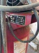 Coleman Magna  Force Air Compressor, 27 Gal Tank, Single Cylinder, Missing Belt Shield, 5 HP