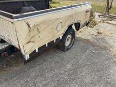 Dodge Prospector 8’ Pick Up Bed Trailer, Tires are Flat, Rims are Rusted Out, Bed has Surface Rust, Pin Hutch,  NO TITLE