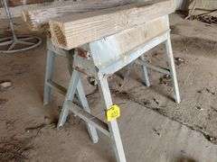 (2) Galvanized Saw Horses