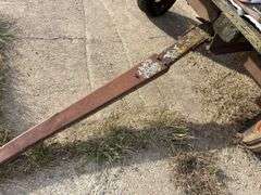 Hay Frame Wagon, 18’ Bed Length x 8’ Wide, Deck is Rotten, Steel Frame, Tongue has been extended, Tires are Dry Rotted, Steel Frame is rusted out by Back Axke,