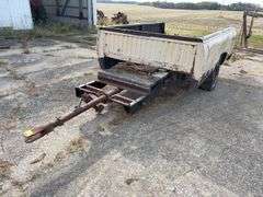 Dodge Prospector 8’ Pick Up Bed Trailer, Tires are Flat, Rims are Rusted Out, Bed has Surface Rust, Pin Hutch,  NO TITLE