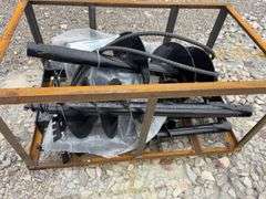 Unused AGT  Mower KIng Heavy Duty Skid Steer Auger w/ 3 Bits, 6”,12”, 14”,