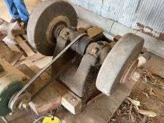 Bench Grinder w/ (2) 2” Grinding Wheels, Does Run, Dayton Motor 1/2 hp, Model # 6K714J