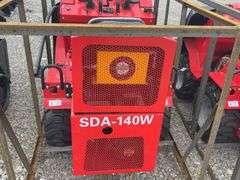 Unused AGT Industrial Wheel Loader, Model SDA-140W, 15 Hp Gas Engine, Quick Tach Material Bucket (43”)  Canopy Needs to Bolted on, Headlights, Hydraulic Hookups,