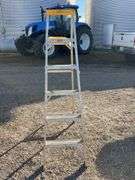 6’ Aluminum Step Ladder, Good Rails and Steps,
