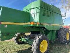John Deere 9500 4 Wheel Drive Combine, Formerly Owned By Gary Sohn, This Combine Has Always Been At A Good Home, 2371 Separator Hours, 1996 Model , 3349 Engine Hours, New Batteries 2025, 30.5L 32 Drive Tires, 8.4-26 Rear Tires,Clean Interior,  PIN H09500X667667, New Liner In Bottom Of The Hopper 2021,Bigger Motor Per Owner, Been Service Bi Annually By Reichmann In Breese, Fully Field Ready Machine