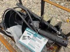 Unused AGT  Mower KIng Heavy Duty Skid Steer Auger w/ 3 Bits, 6”,12”, 14”,