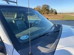 (TITLE) 2013 F-250 Super Duty XL Ford Pick Up, 2 WD, Matching Firestone 245/75R17 Tires (40%) AC Blows Cold,All Electronic Controls Work, Windows , Mirrors, Cruise Control, Etc. Vinyl Seats And Floor Mat,  No Tears, 8’ Bed,  Utility Rack, Working Tommy Gate, Reese Hitch W/ Trailer Electric Receptacle,  6.2 Liter V 8 Gas Engine,Fleet Maintained, Rust Free  W/ Minor Dings For A 12 Year Old Truck.