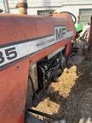 285 Massey Diesel Tractor, Wide Front End, 18.4-34 (60%) Rears, Rear Wheel Weights, Power Steering,Easy Starting In Cold Weather, Clutch Is Strong, Brakes Work,4 Speed Transmission, S/N 9A 265262, 2926 Hours On Working Meter, Fuel Pump Has A Slight Leak, Water Pump Is Leaking, 1974 Model Tractor, Starts And Runs