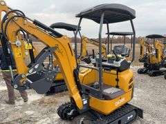 Unused AGT QK20R Mini Excavator, 23hp,16.8kw, Gas Engine with EPA, 17” Bucket With 3 Replaceable Teeth, 43” Blade,, 7” rubber tracks, Bent Right Side LowerPanel,