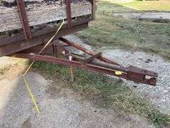 Homemade Flat Bed Trailer, No Title, 20’ Long x 9’ wide, Wood Deck is rotted,  (2) Mobile Home Axles, (3) Tires hold Air, (1) Tire is Flat,