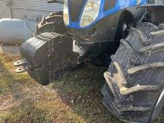2013 New Holland T7.235 Tractor, Serial # 001146431,  234 hp, Rear Tires 710/70R 38 with Good Tread, Front Tires 600/65R28 with Good Tread, 70% Rubber, 540 & 1000 PTO, 964 verified Hours, Front Wheel Assist, Quick Hitch, Starts and Runs with No Issues, Clean Cab Interior, LH Shuttle Shift, Heat/AC, AM/FM Radio, Engine: Tier 4A/Stufe 3B Emission Level, 4 Remotes, Requires DEF,  Full Power Shift 18 Gear Transmission, (10) 100# Front Weights