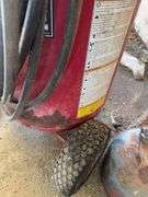 Coleman Magna  Force Air Compressor, 27 Gal Tank, Single Cylinder, Missing Belt Shield, 5 HP