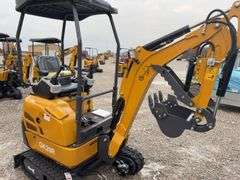 Unused AGT QK20R Mini Excavator, 23hp,16.8kw, Gas Engine with EPA, 17” Bucket With 3 Replaceable Teeth, 43” Blade,, 7” rubber tracks, Bent Right Side LowerPanel,